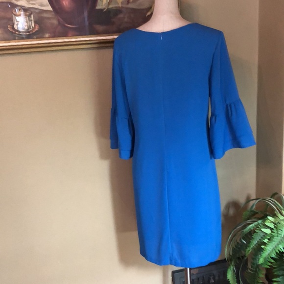 NWT Blue Ruffle sleeve Dress - Picture 2 of 14